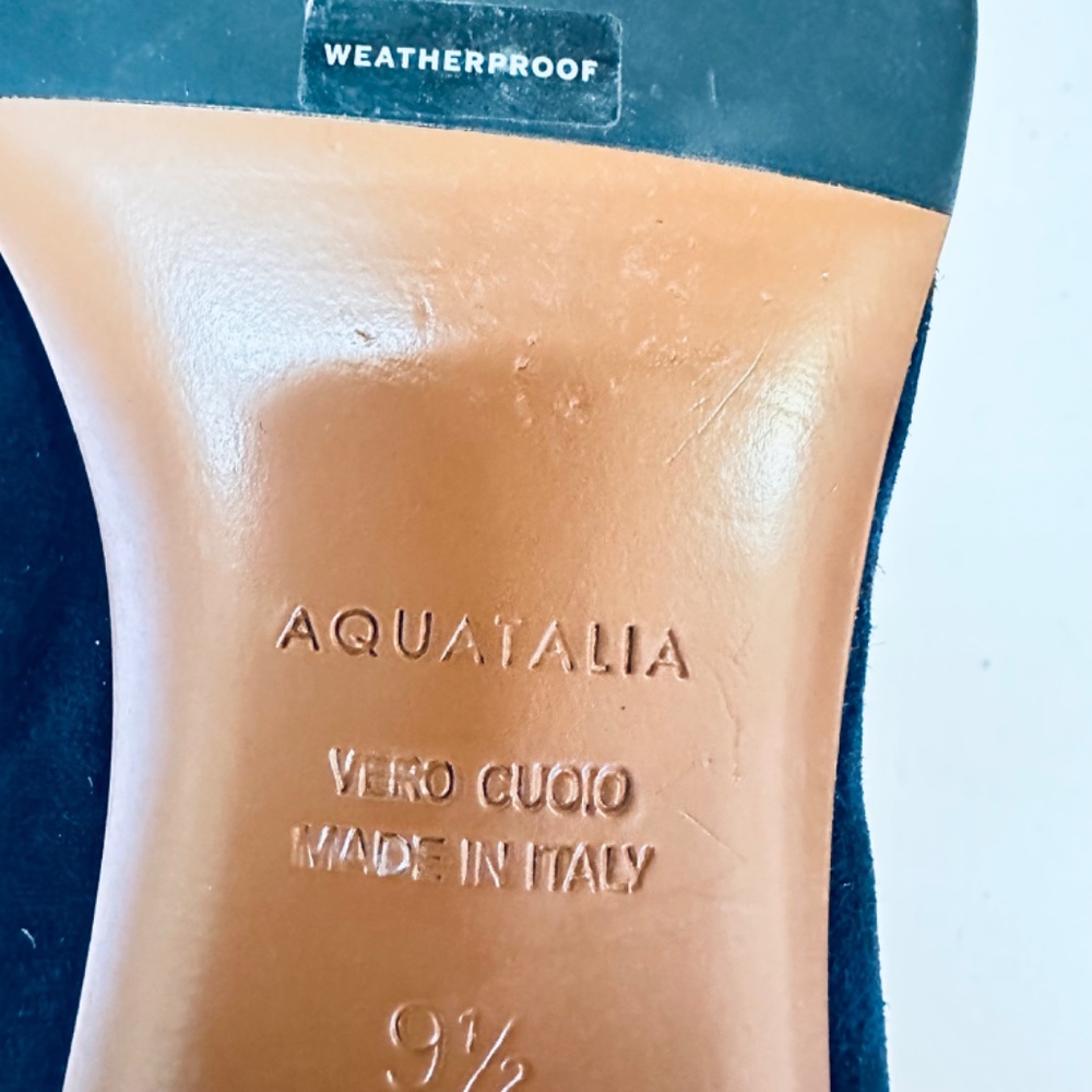 AQUATALIA suede navy  size 9.5 - Picture 9 of 10